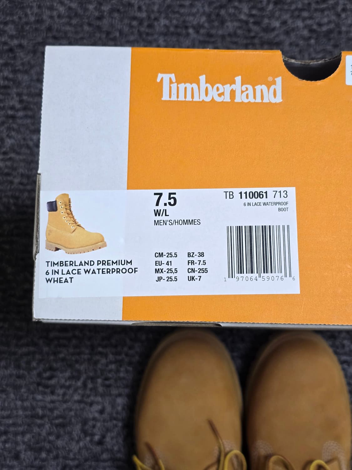 팀버랜드 6인치 프리미엄 워터프루프 부츠 위트 누벅 부츠 255 상품이미지10