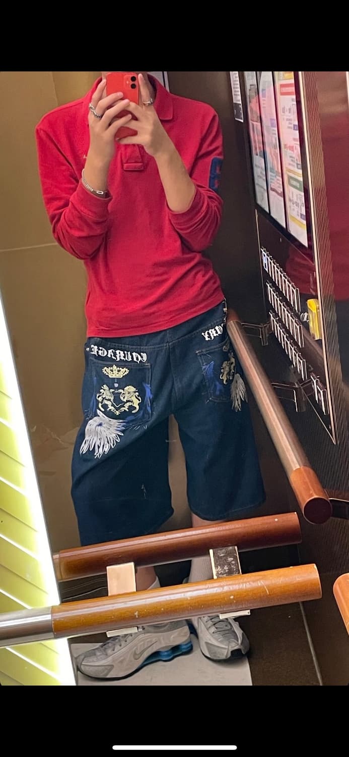 임채윤님이 착용한 빈티지 버뮤다 팬츠 상품이미지3