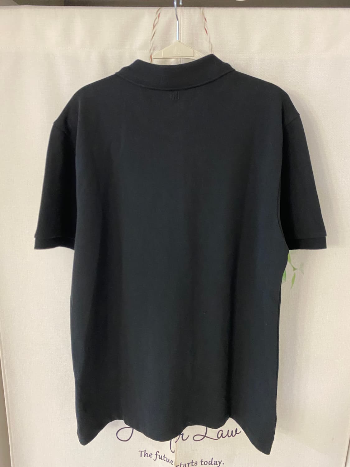 XL) AMI 하트 로고 폴로 티셔츠_검정색 상품이미지3