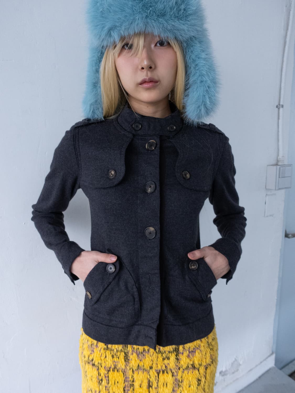 Carolina Herrera button wool shirts 상품이미지1