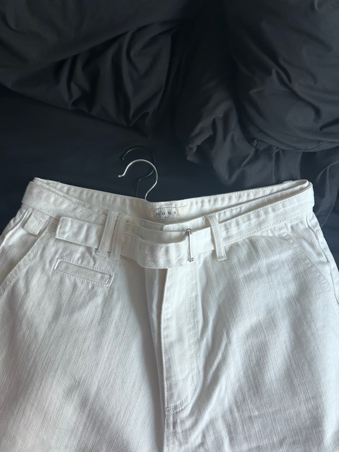 노운 벨티드 데님 팬츠 상품이미지5