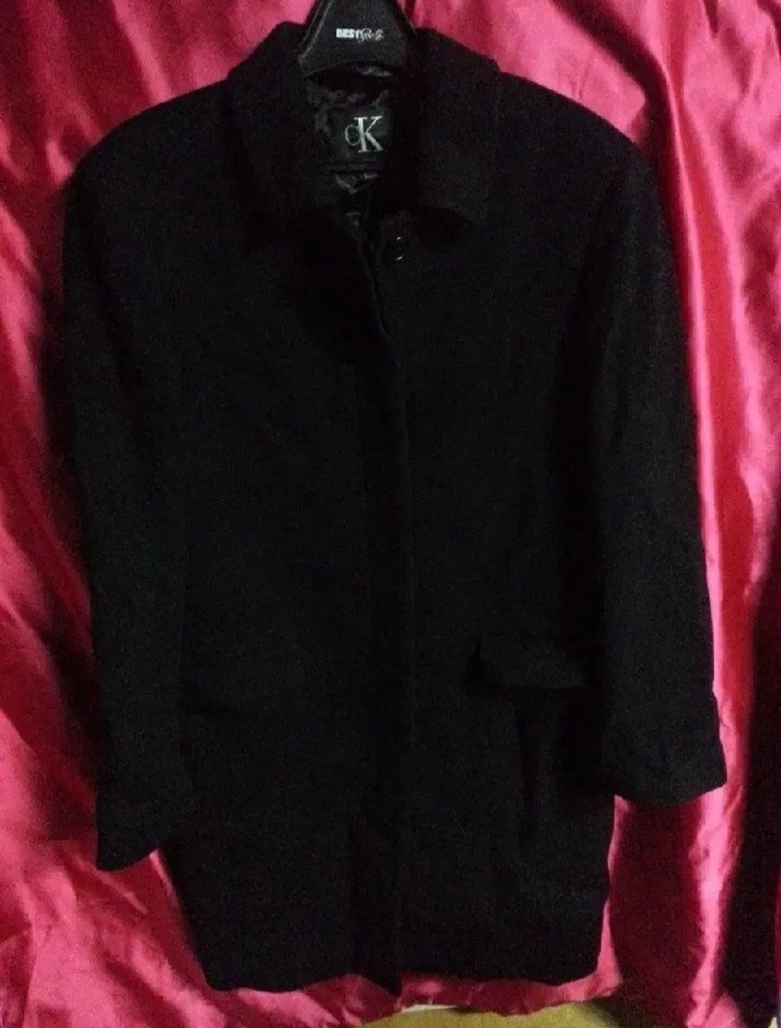 CK 캘빈클라인 울 모직 코트 블랙 95 상품이미지1