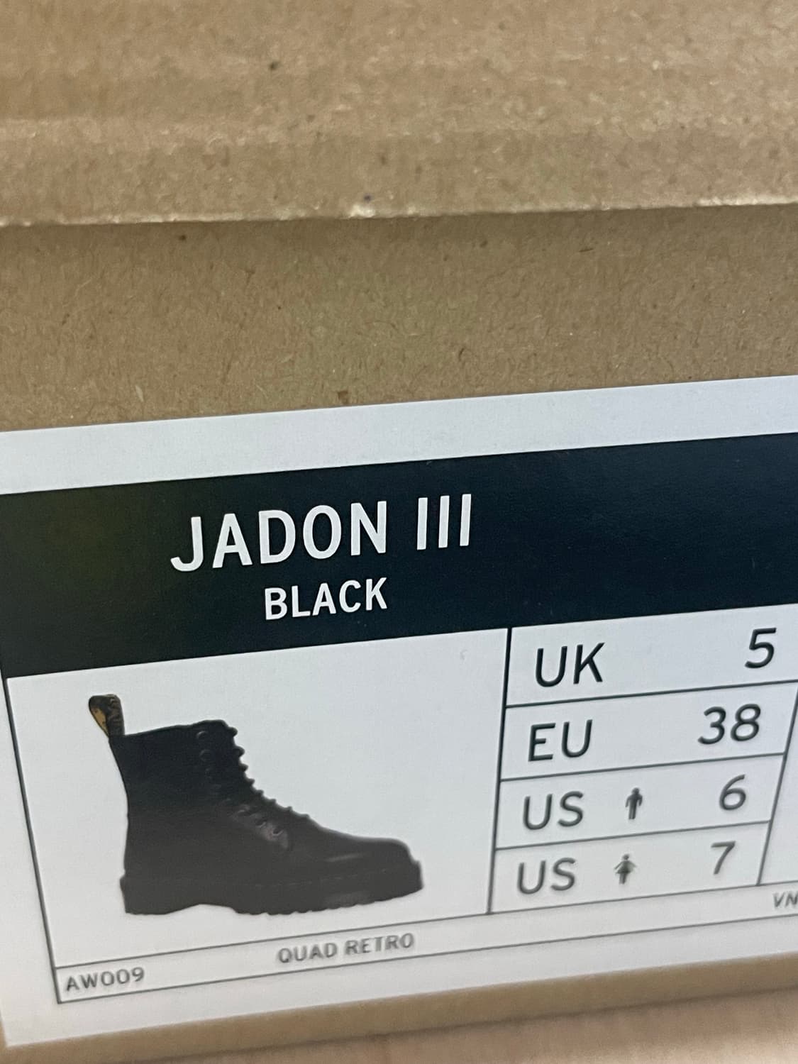 닥터마틴 제이든 III 블랙 UK5(240)/5cm하이 소가죽 워커 부츠 상품이미지4