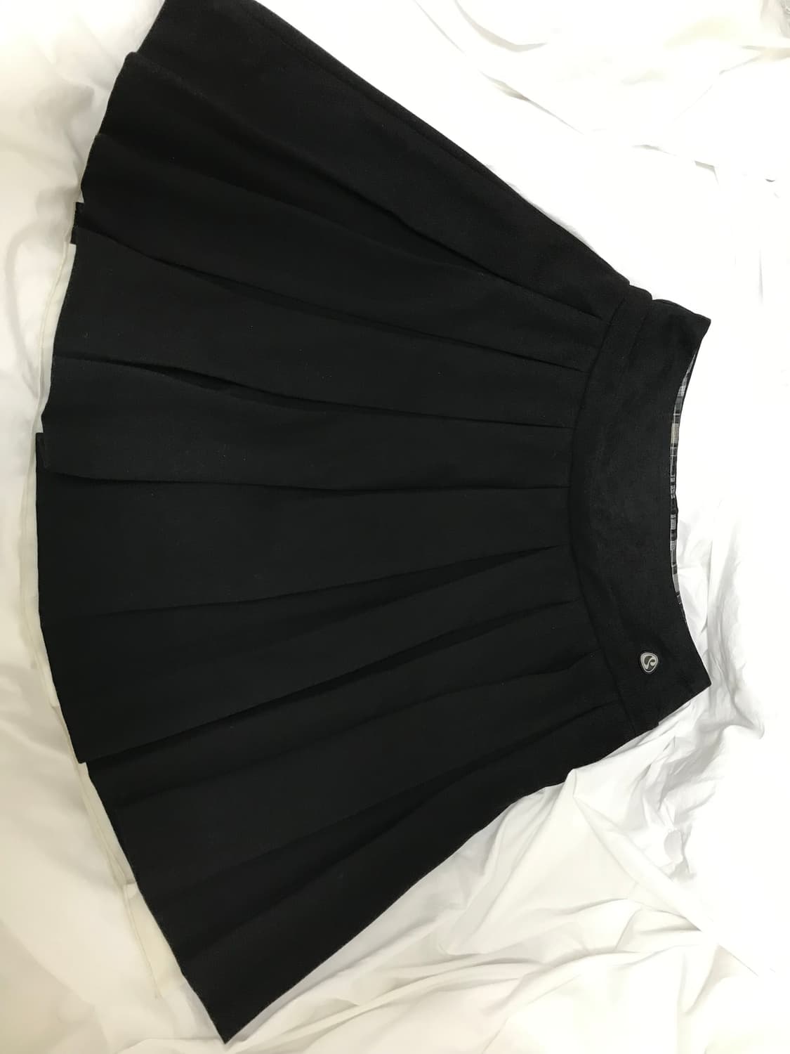 코이세이오 더블 플리츠 스커트 블랙 1사이즈 상품이미지1