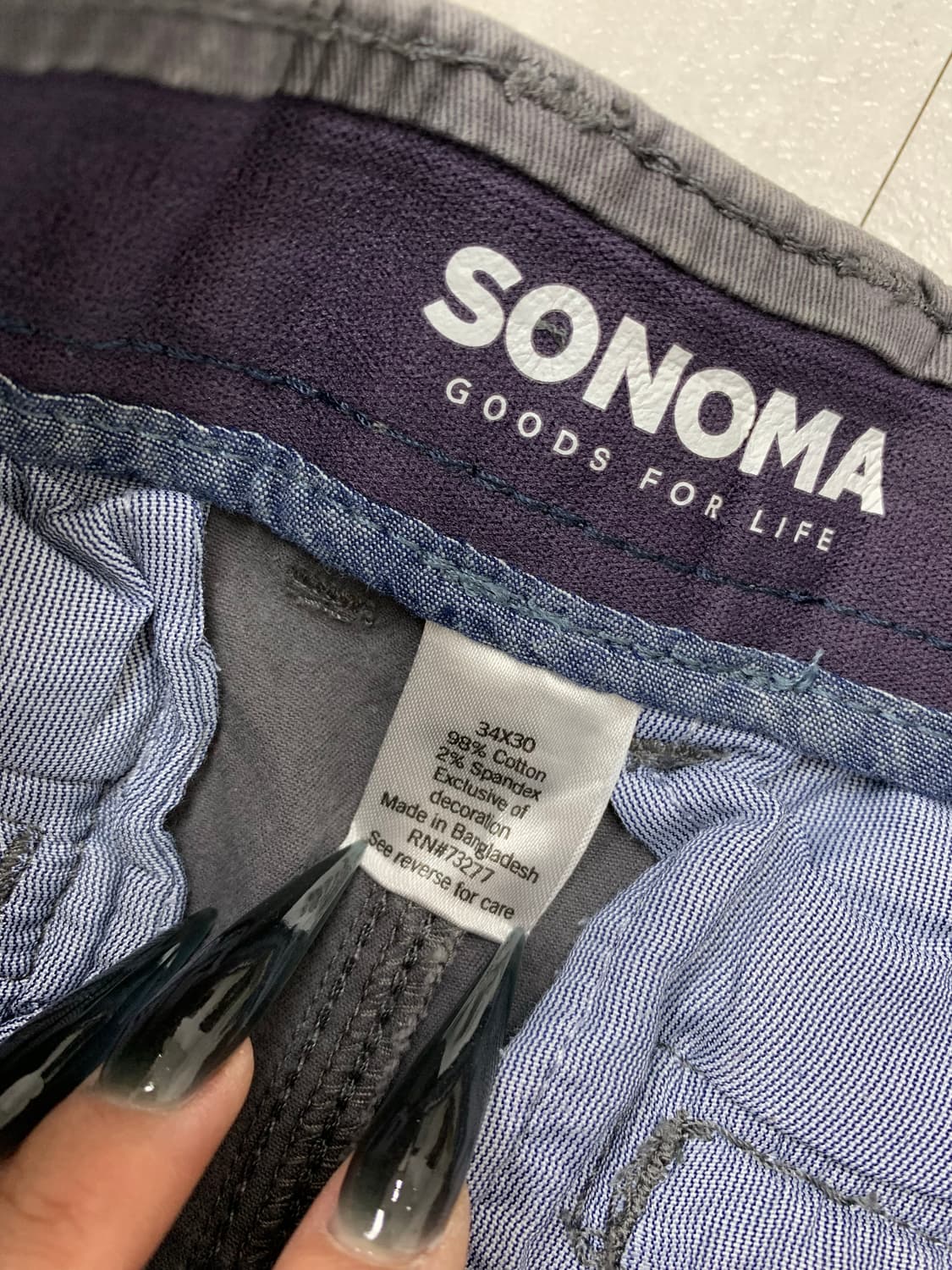 Sonoma 퍼플그레이 카고팬츠 #194 상품이미지5