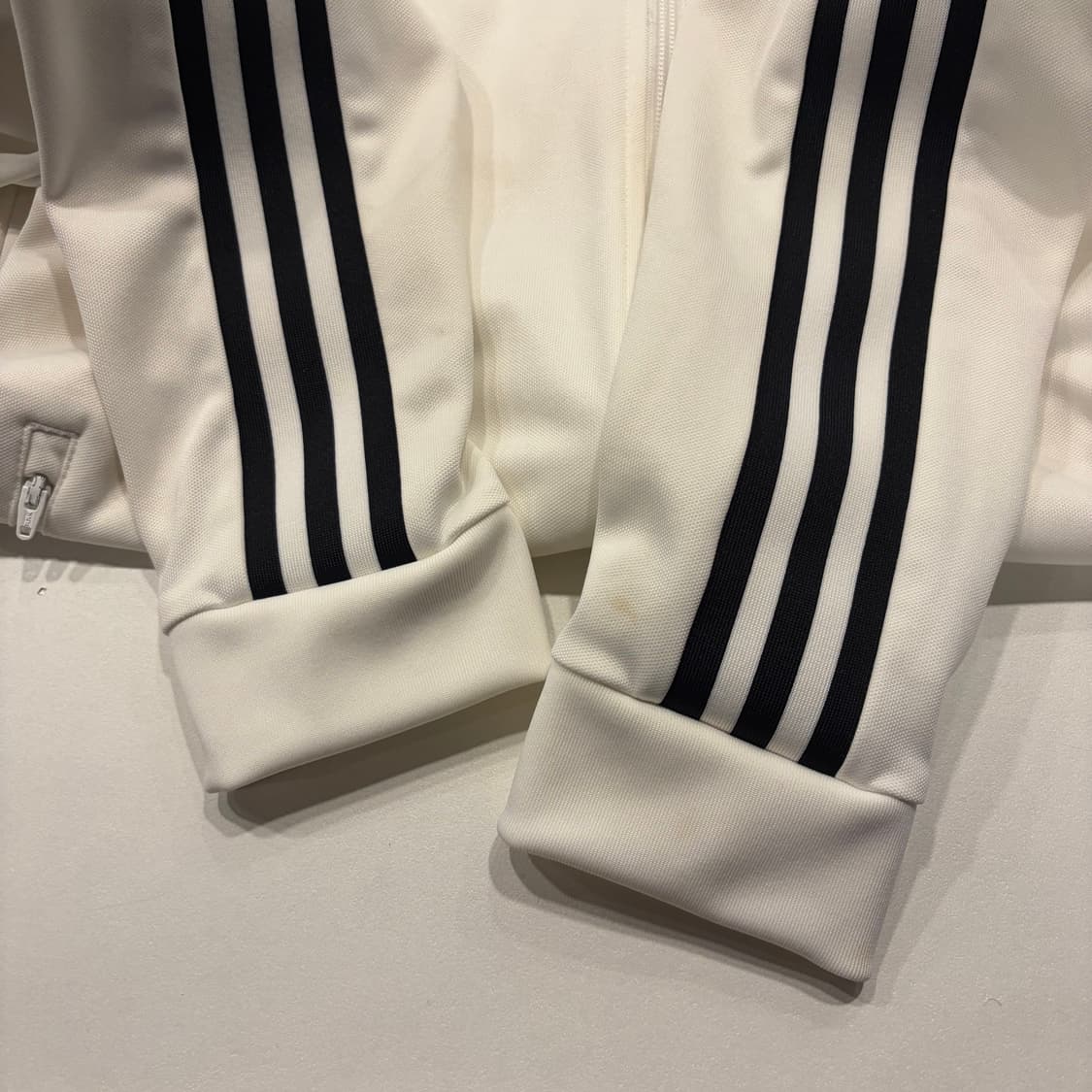 [L] 아디다스 베켄바우어 삼선 트랙탑 져지 집업 화이트 D702 상품이미지6