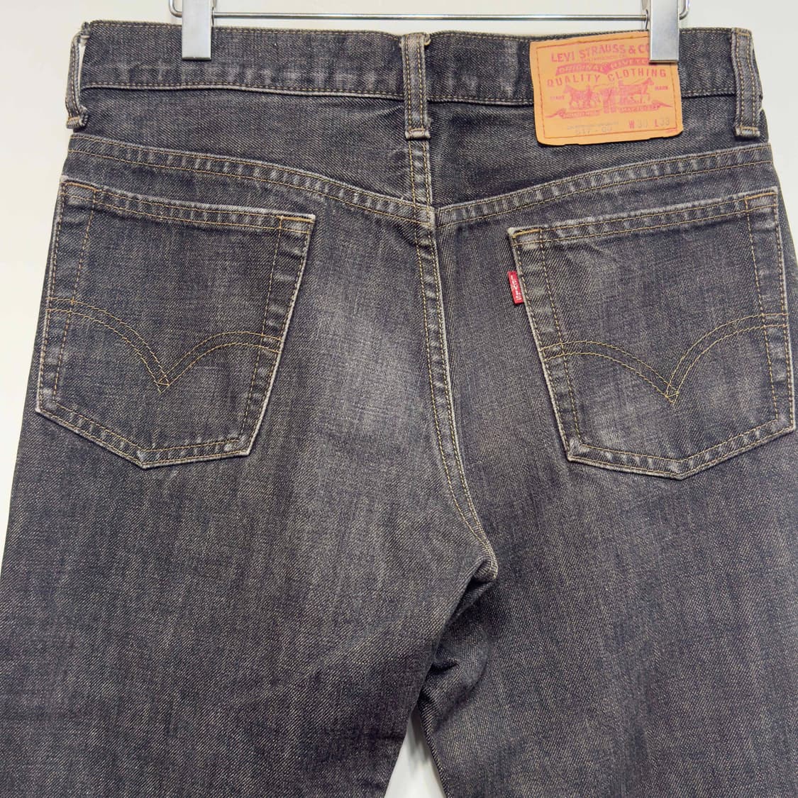 리바이스 517-09 흑청 데님팬츠 W30 L33 상품이미지7