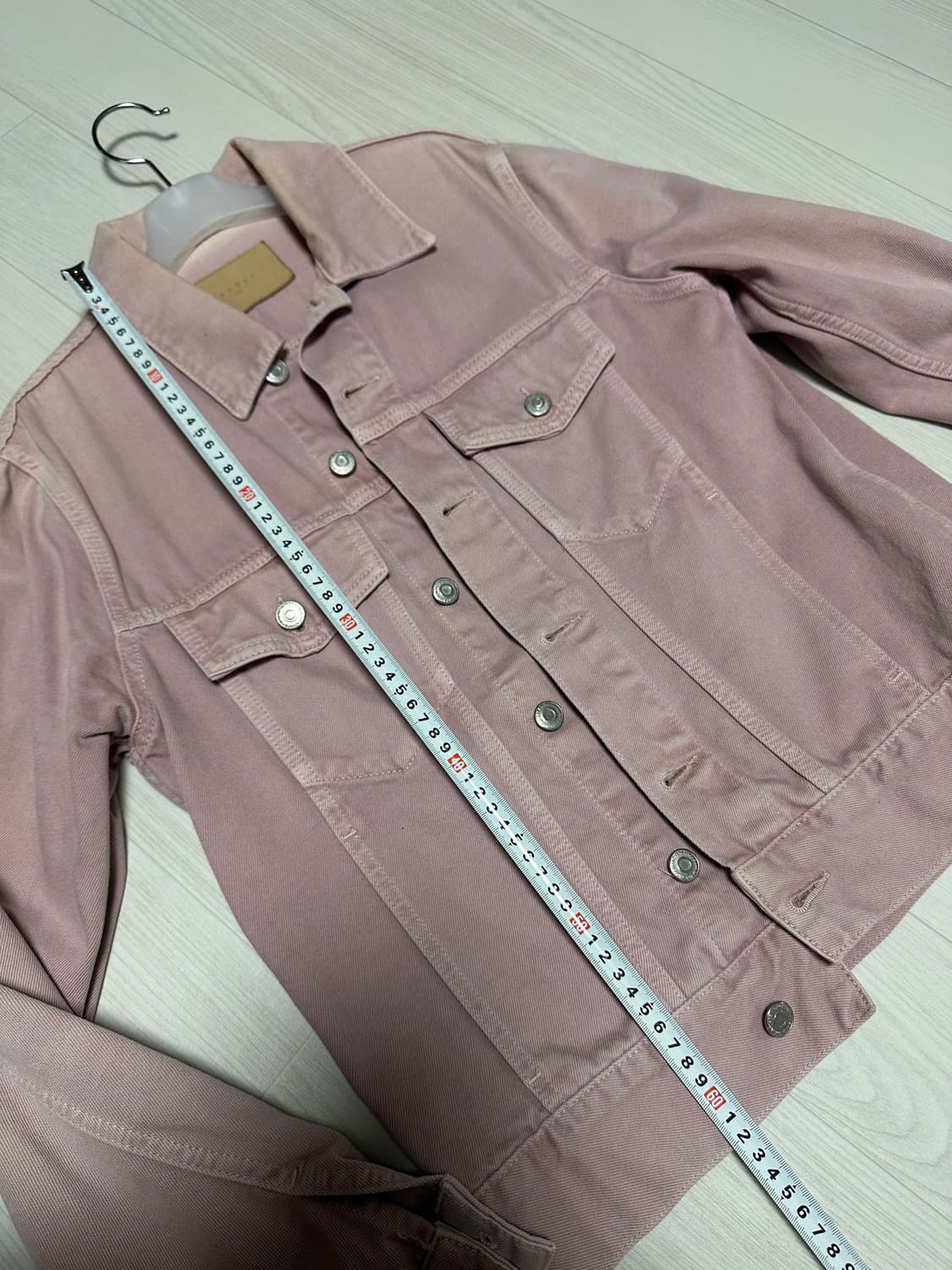 산드로 핑크 트러커 자켓 유니섹스 상품이미지4