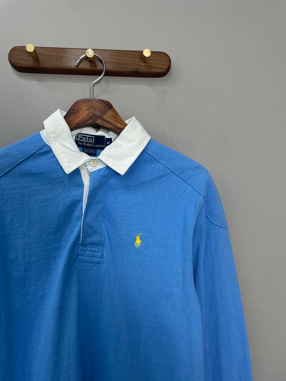 폴로 랄프로렌 스카이 블루 럭비 셔츠 H1613 상품이미지3