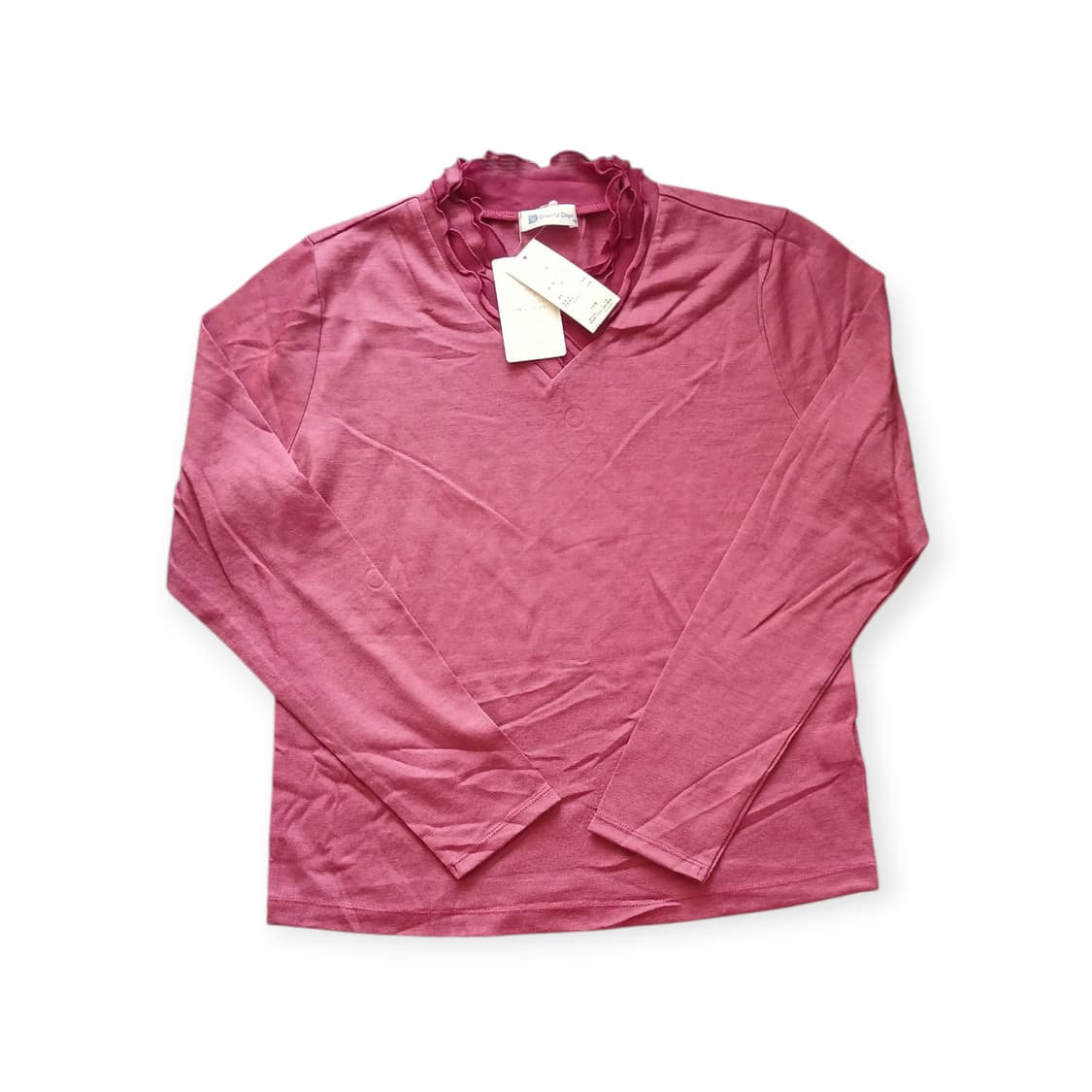 모리걸  목 레이스 퍼플 티 상품이미지1