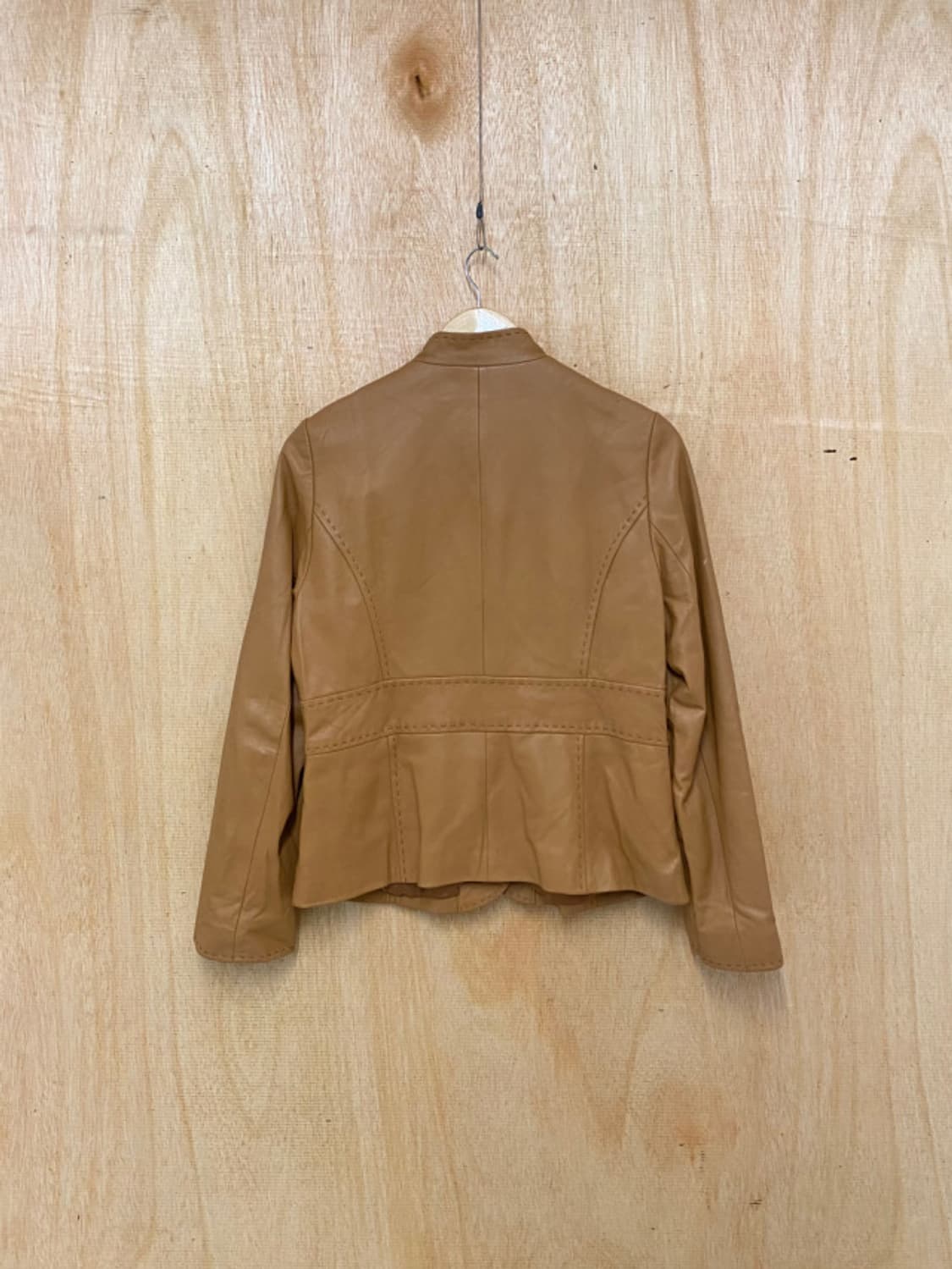 VTG leather stitch jacket 상품이미지4