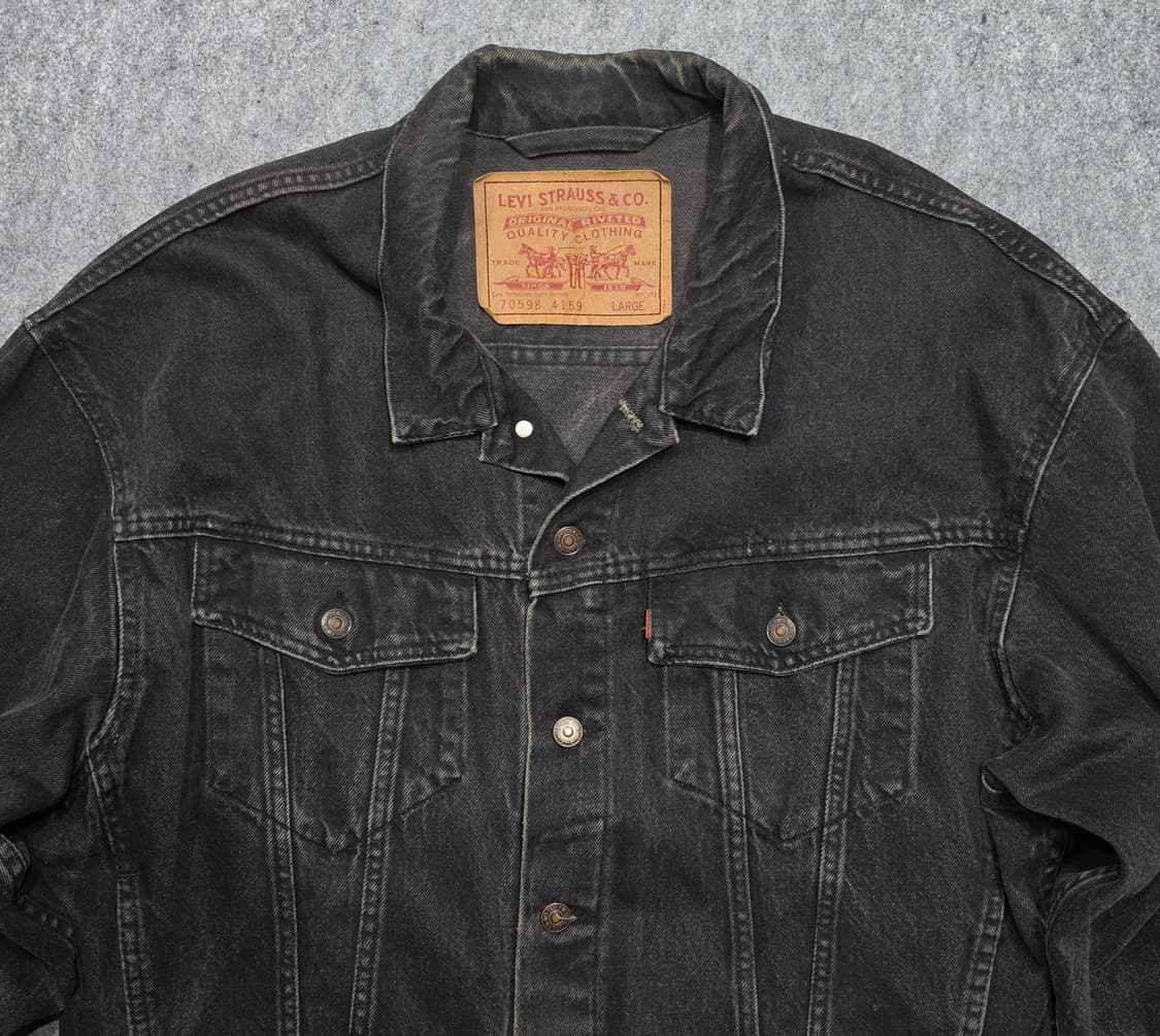 리바이스 90s USA 70598 트러커 데님 자켓 L 상품이미지3