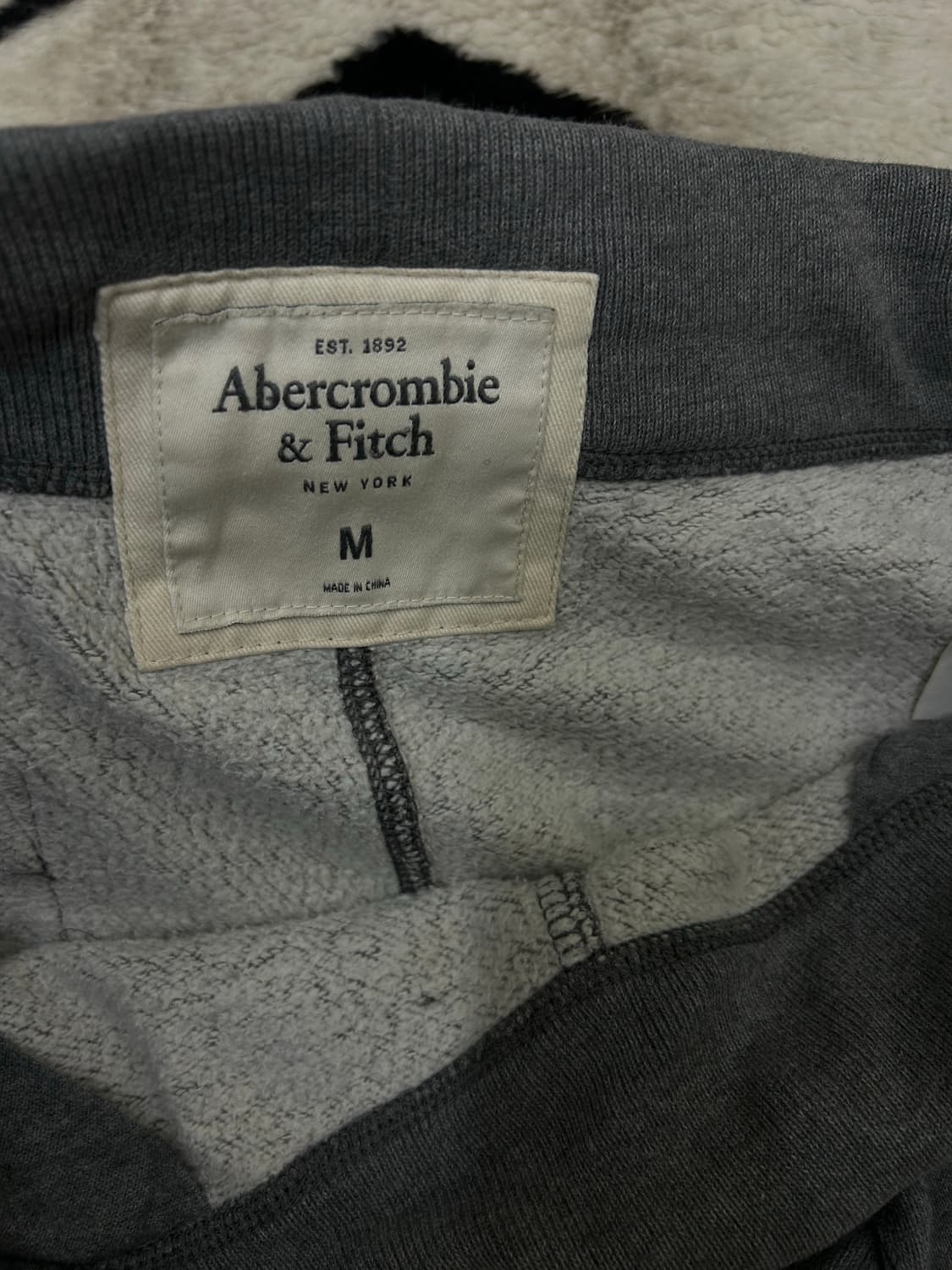 [실측XL]아베크롬비 스펠아웃 트레이닝 팬츠/그레이/기모 상품이미지4
