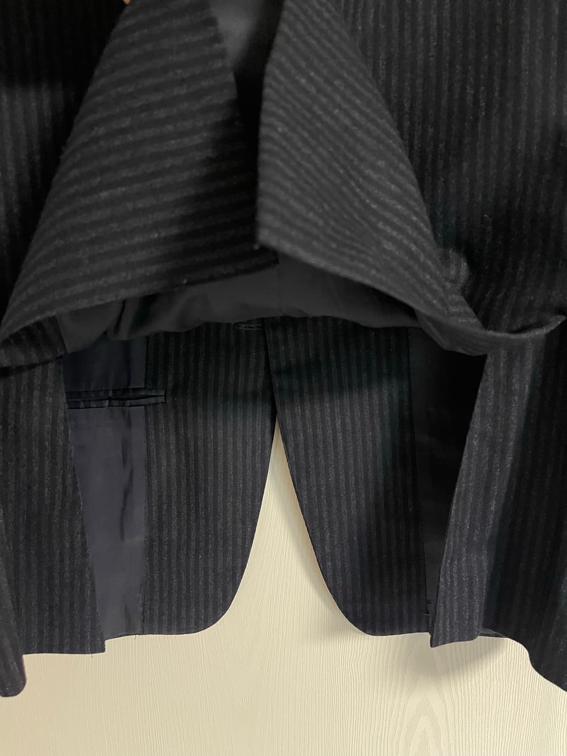 까날리(CANALI) 스트라이프 울 수트 자켓 46C 상품이미지5