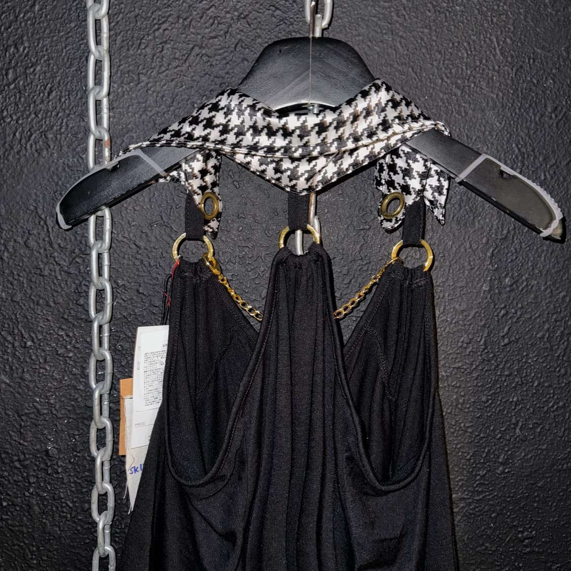 Skinny Lip 데드스탁 오프숄더 오링 체인 카라 원피스 상품이미지5