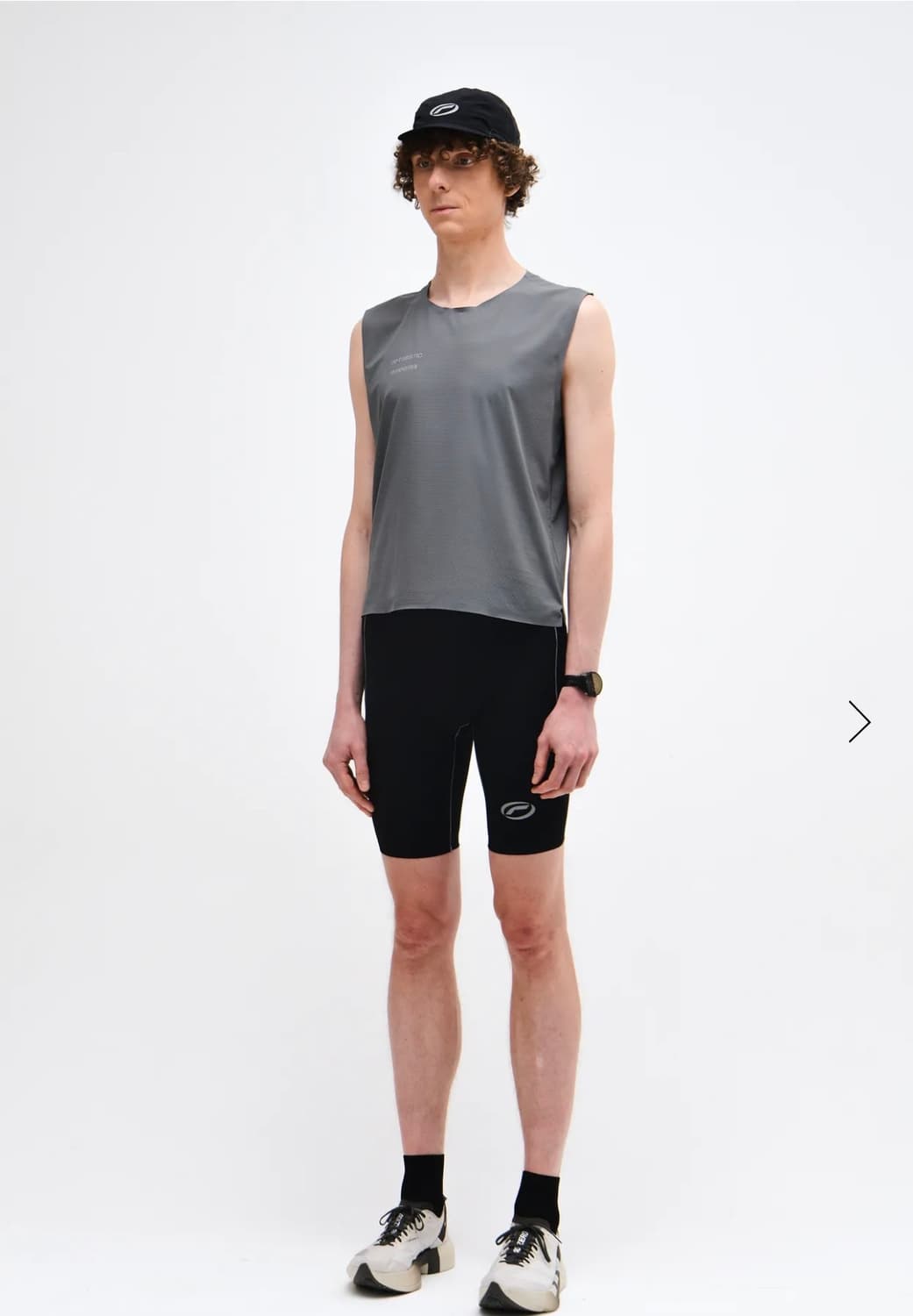 옵티미스틱 러너스 크롭 탱크 탑 그레이 [M] 상품이미지1