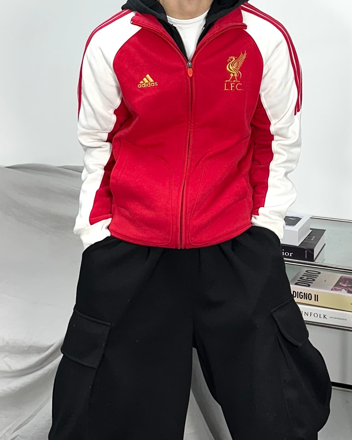 아디다스 07-08 리버풀 레드 트랙탑 져지 L 상품이미지1
