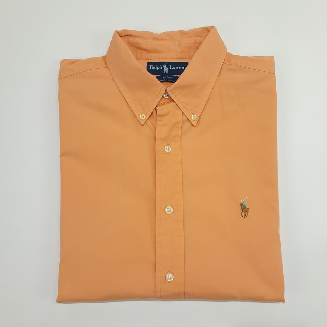 Co526 XL 폴로 랄프로렌 오렌지피치 반팔 셔츠 남방 상품이미지8