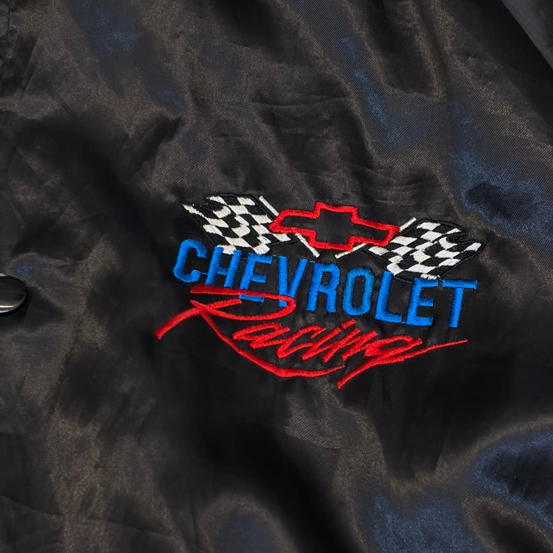 레어 90s Made in USA 빈티지 쉐보레 사틴 자켓 상품이미지7