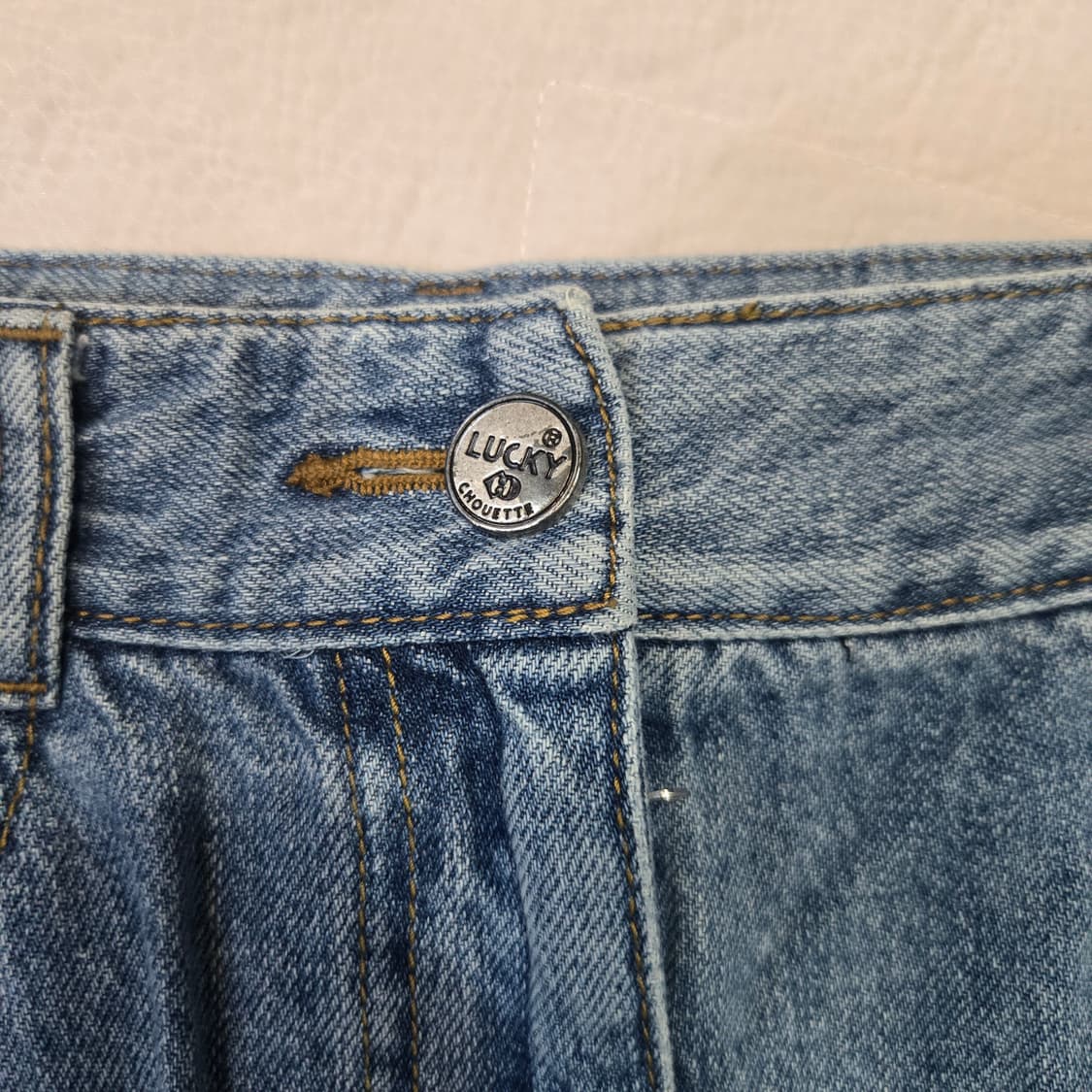 럭키슈에뜨 데님 롱 스커트  상품이미지4