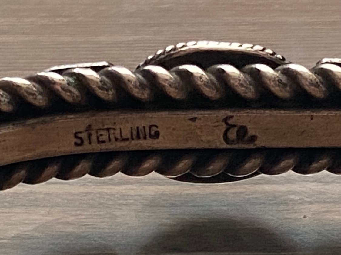 에타 엔디토 인디언주얼리 나바호 은 실버 뱅글 팔찌 상품이미지6