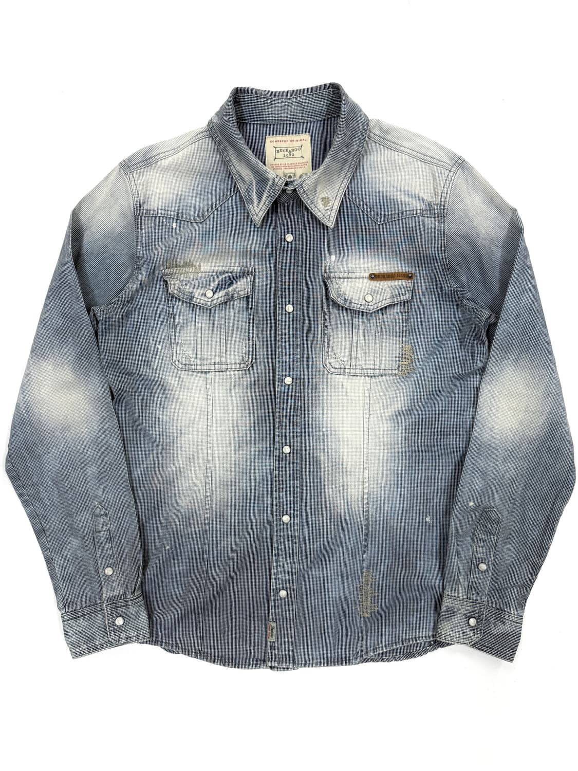BUCKAROO 빈티지 워싱 웨스턴 데님 셔츠 상품이미지1