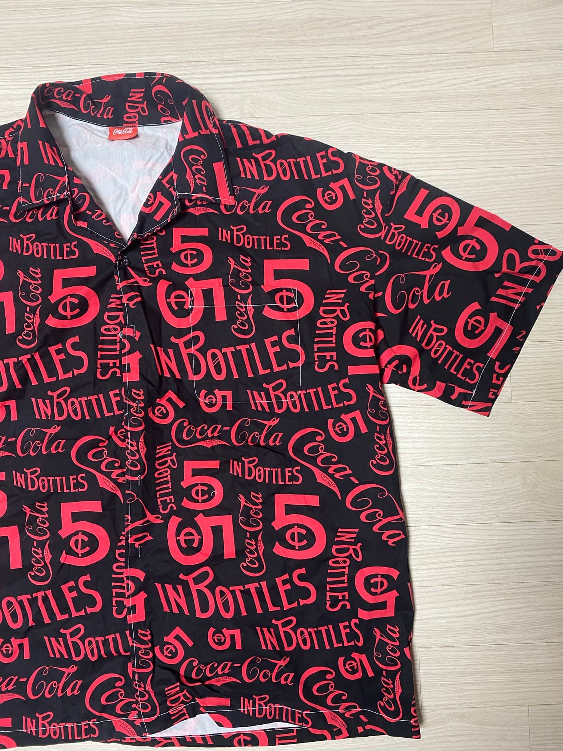 코카콜라 5Cent Pattern 셔츠 상품이미지2