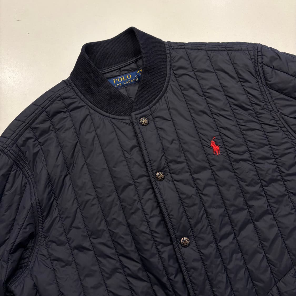 [S] 폴로 랄프로렌 신형 큐알 네이비 퀼팅 자켓 C396 상품이미지3