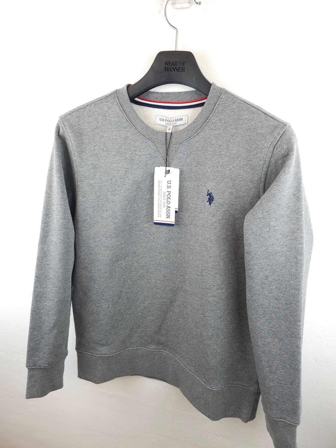 U.S. POLO ASSN. 폴로 정품 약기모 스웨트셔츠 그레이 95 M 상품이미지2