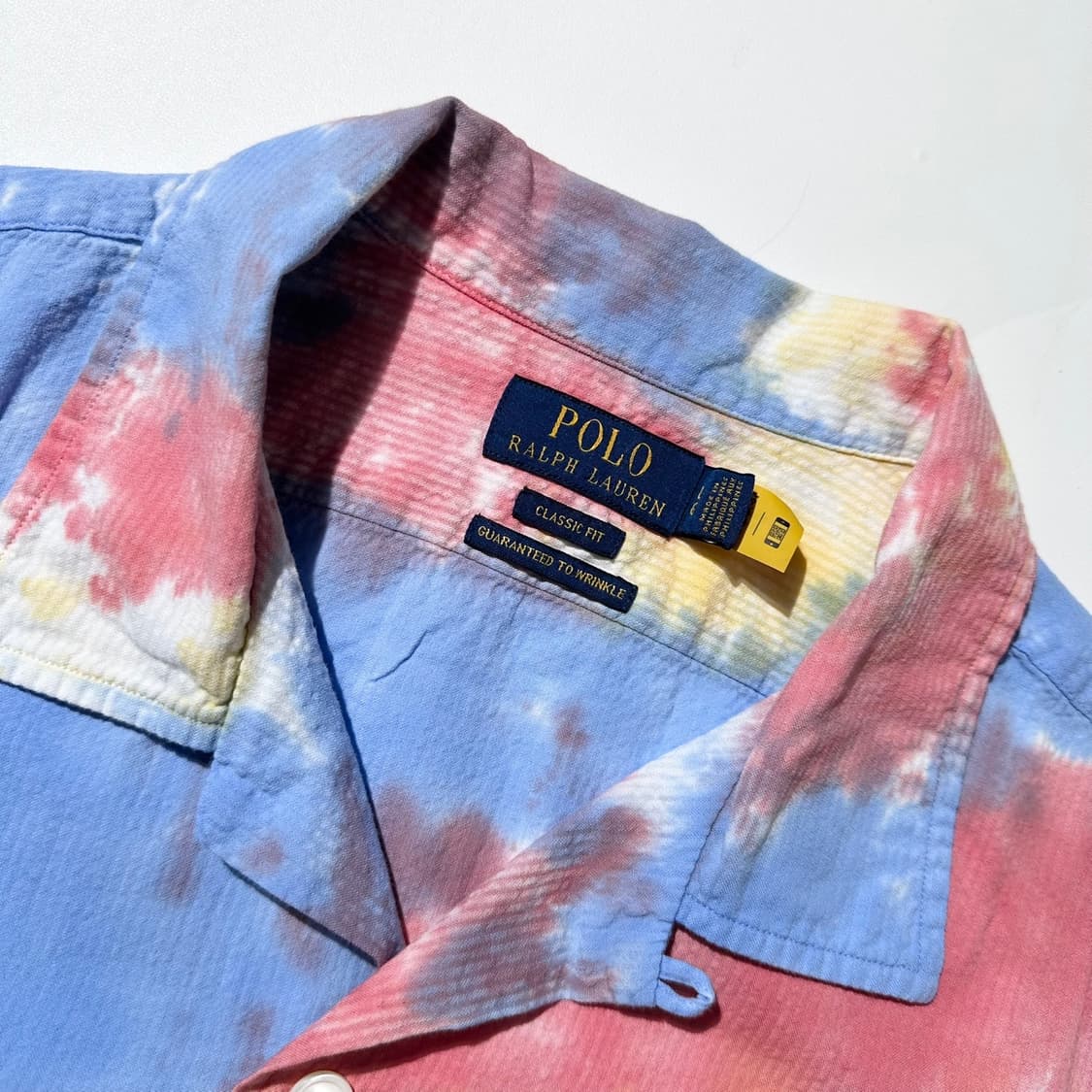 (새상품) 23ss 폴로 랄프로렌 멀티 타이다이 시어서커 반팔 셔츠 상품이미지6