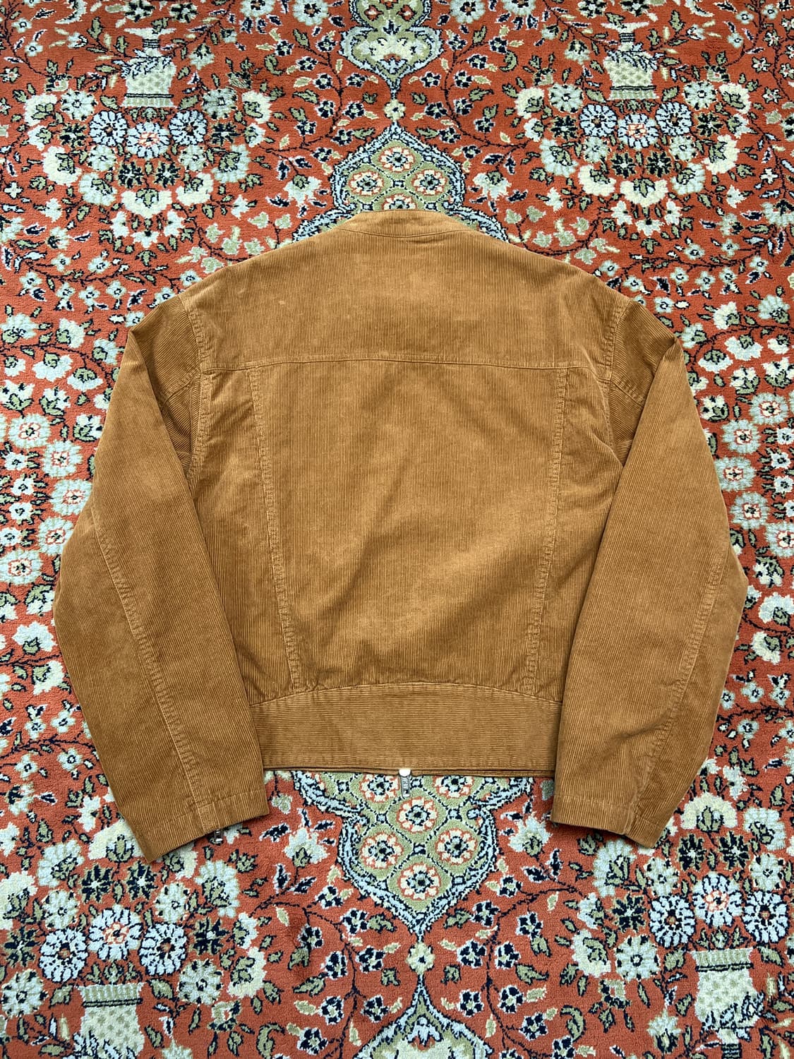 [XL] 키뮤어 빈티지 워싱 코듀로이 바이커 자켓 카멜 상품이미지2