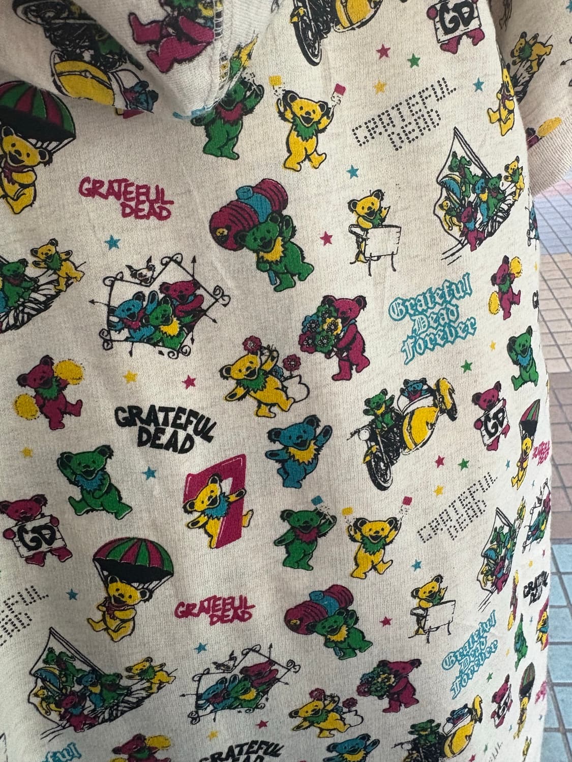 GRATEFUL DEAD 반팔 후드집업 L 상품이미지3