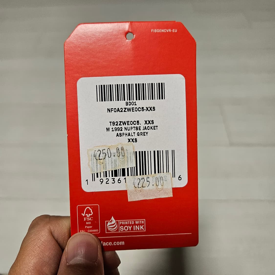 노스페이스 1992 눕시 아스팔트그레이 XXS 상품이미지8
