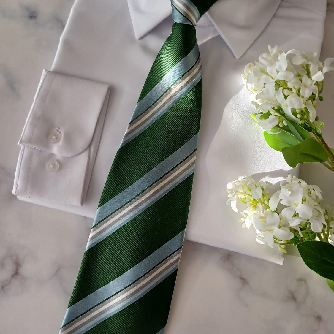 조르지오아르마니 실크 스트라이프 넥타이 9.6cm A+~A등급A19175 상품이미지6