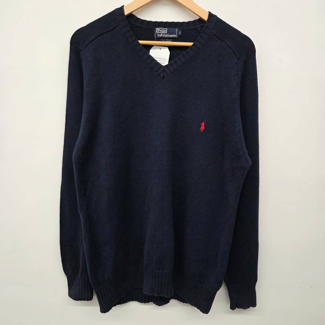 폴로 랄프로렌 브이넥 니트 남L 상품이미지2