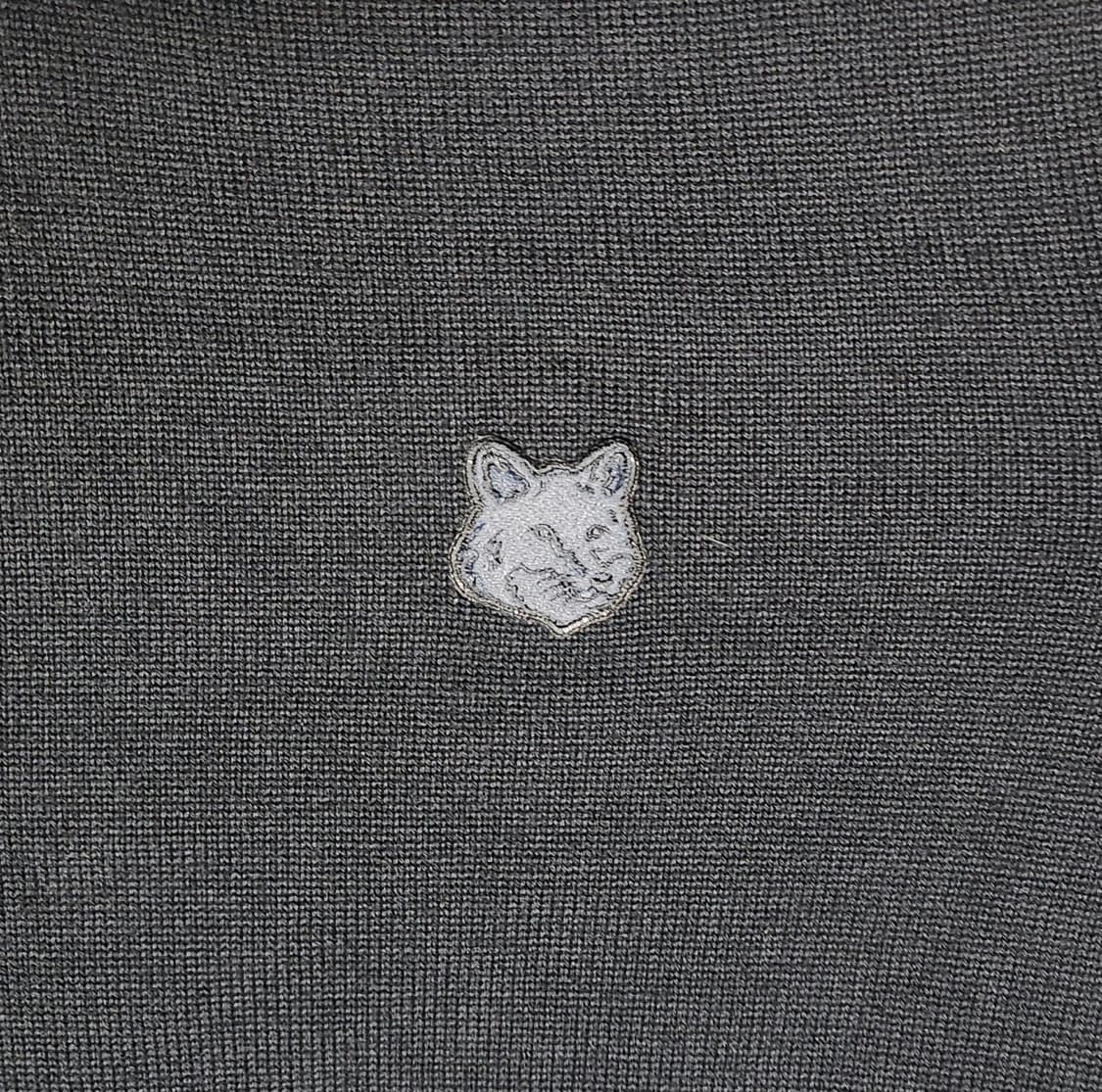 (정품) 메종키츠네 폭스헤드 블랙 니트(M) 상품이미지5