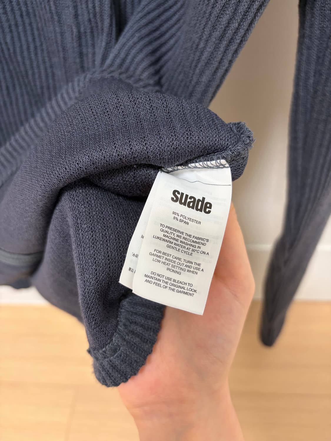 suade 스웨이드 후디드 립 집업 상품이미지2