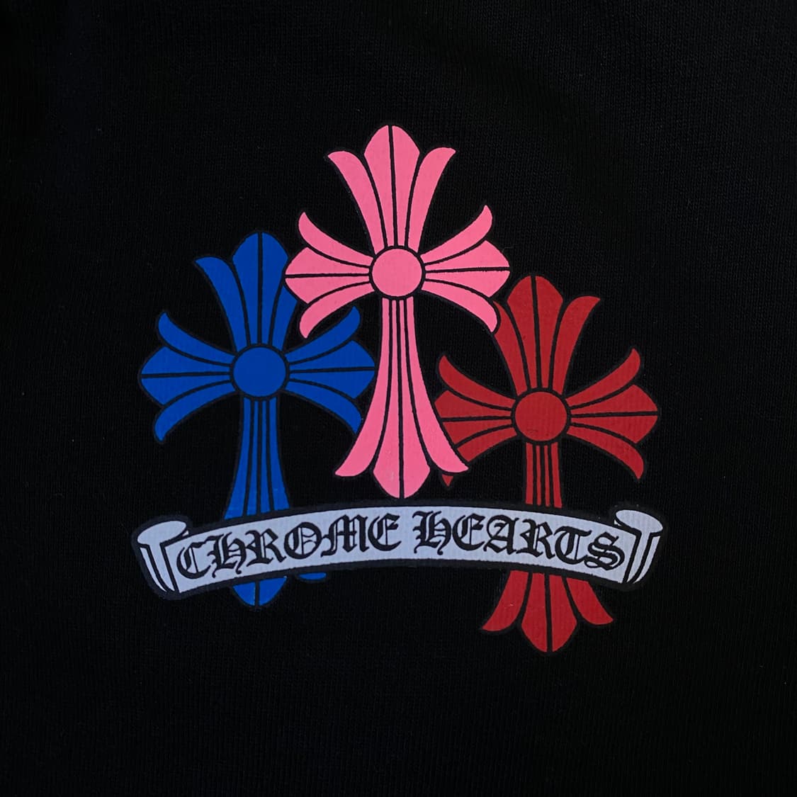 [S] 크롬하츠 크로스 스웨트팬츠 블랙 멀티컬러 상품이미지5