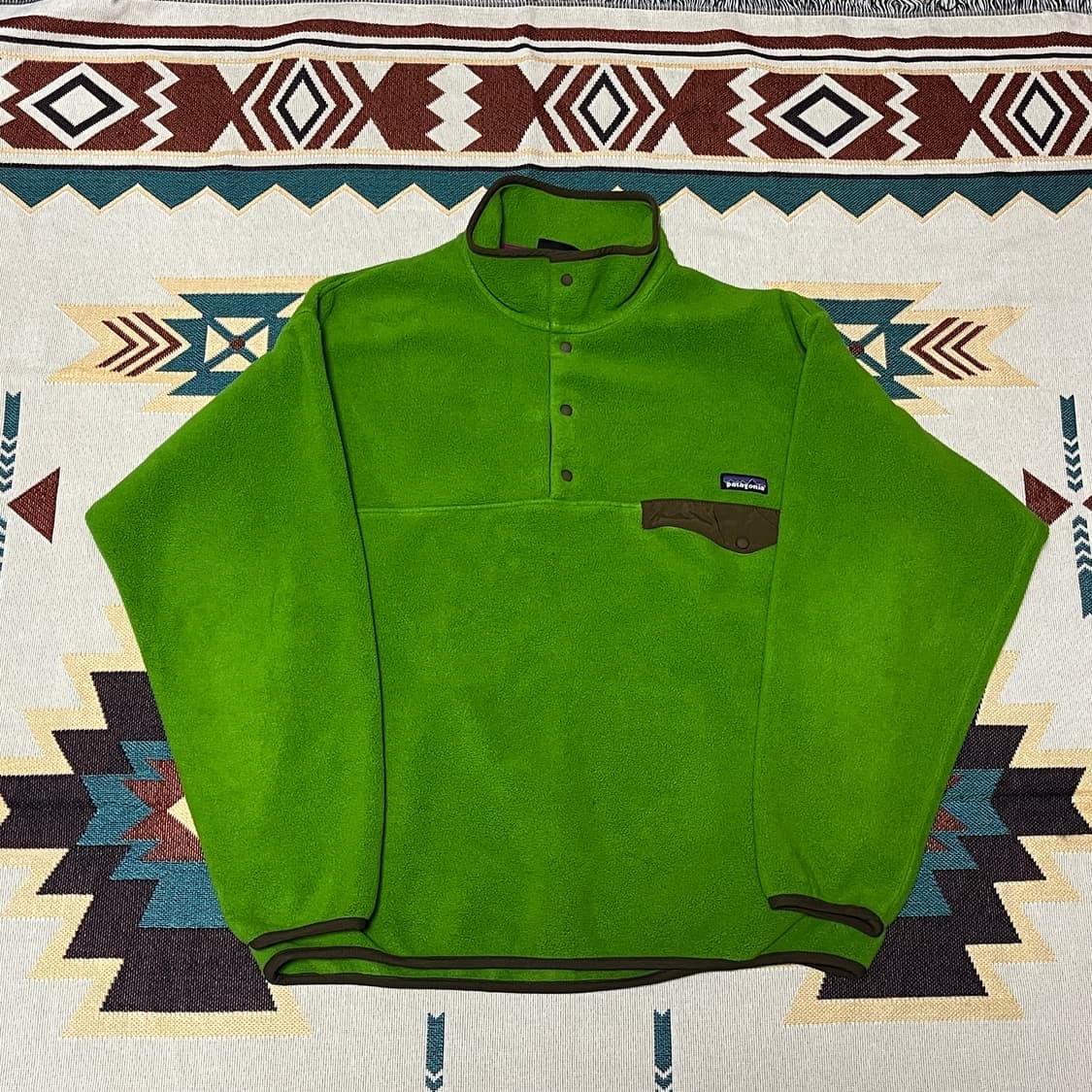 파타고니아 플리스 신칠라L 라임그린 헤비신칠라 상품이미지2