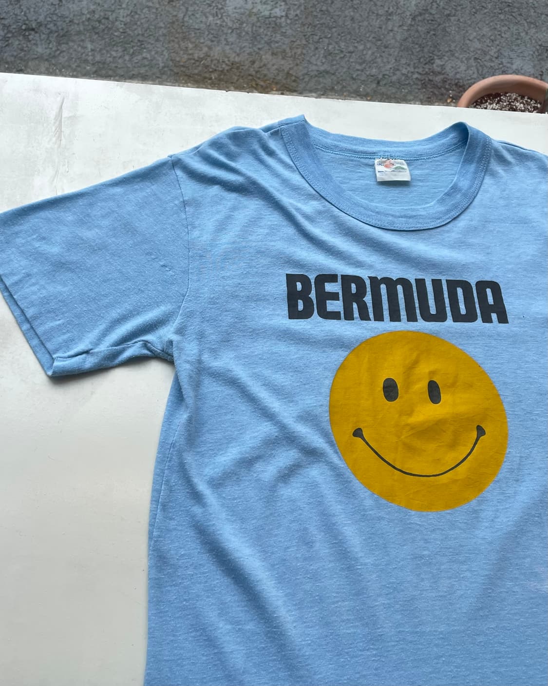 80‘s USA “Smile” T-shirt 빈티지 스마일 티셔츠 상품이미지3