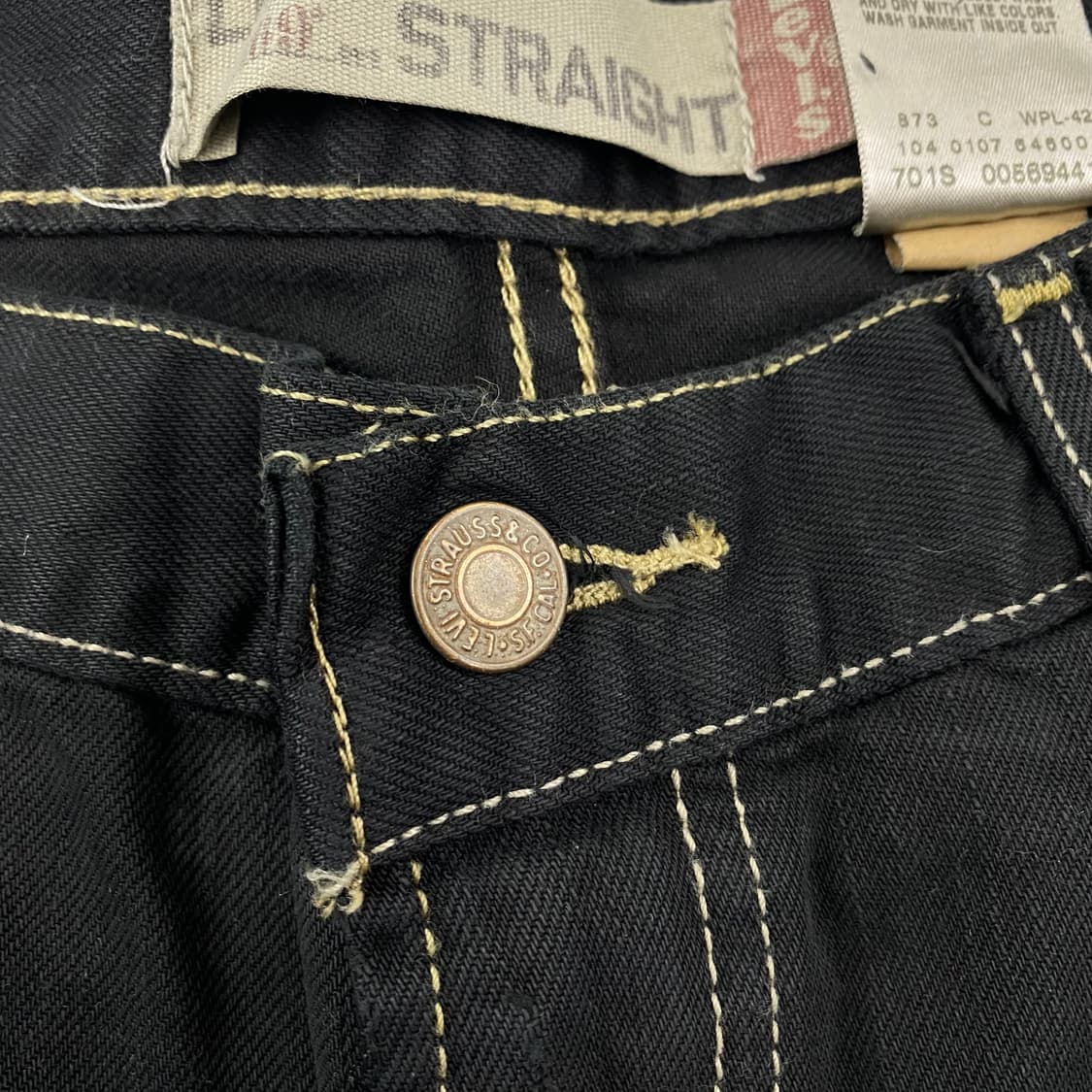 리바이스 569 루즈 스트레이트 블랙 데님 진 (34) 상품이미지7