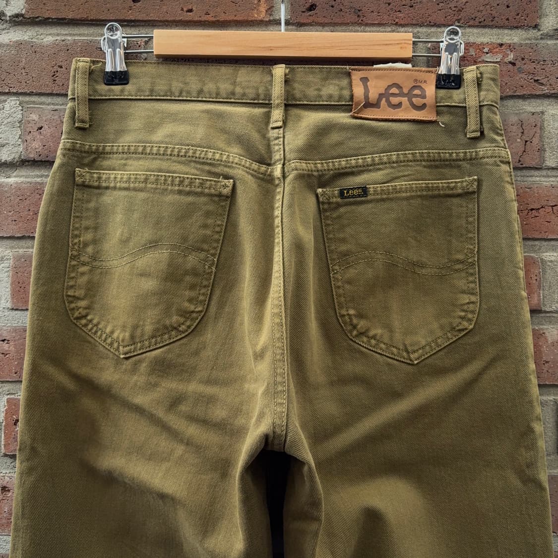 90s 리 Lee 코튼 트윌 부츠컷 팬츠 – 일본 생산 상품이미지9