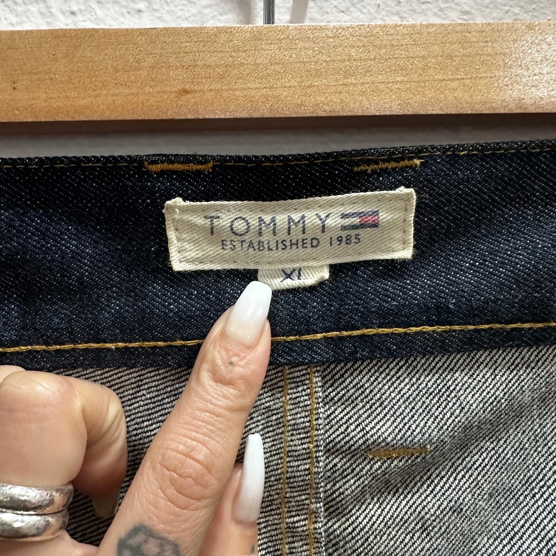 타미힐피거 페인팅 백포인트 데님팬츠34-36 상품이미지5