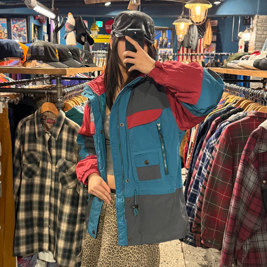 lamboley 빈티지 포켓 스트링 바람막이 점퍼 상품이미지4