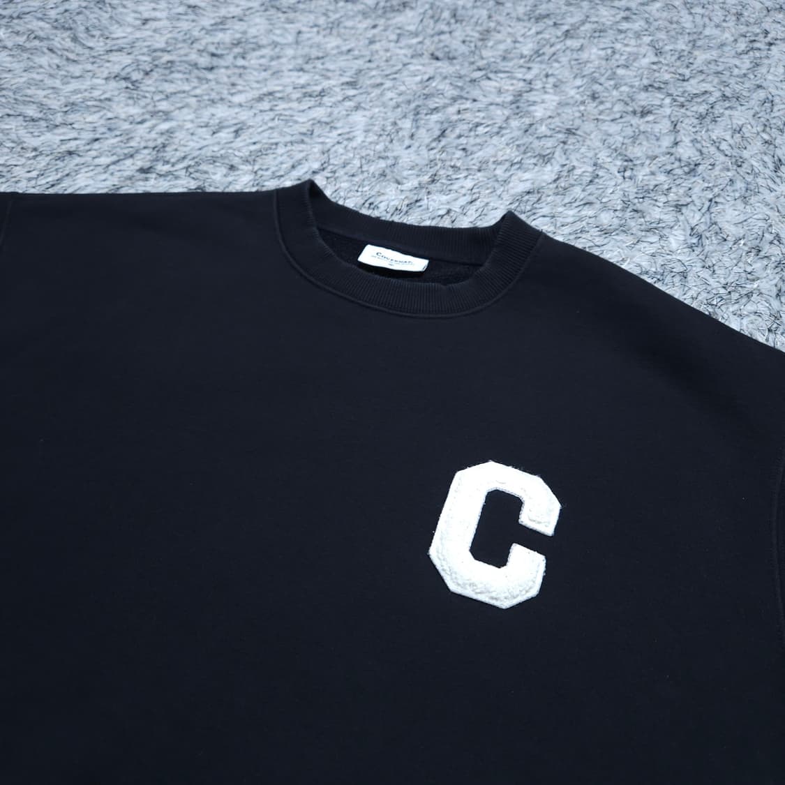 커버낫) XL 남자 C로고 맨투맨 블랙 / 왕눈이샵 상품이미지4