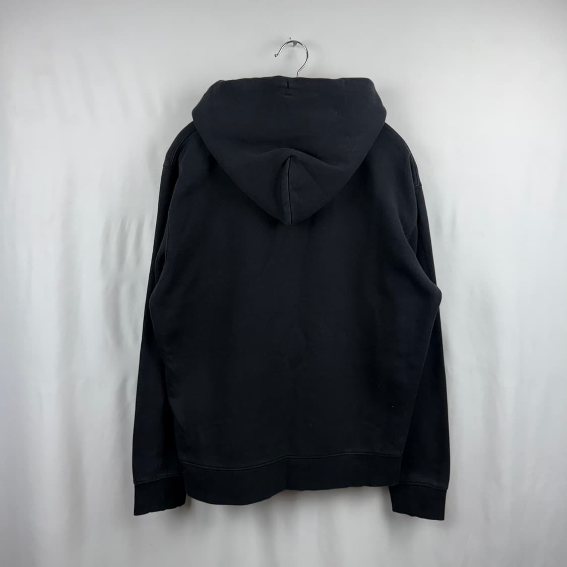 (S) 타미진스 우먼스 스몰 패치로고 기모 후드집업 블랙 상품이미지7