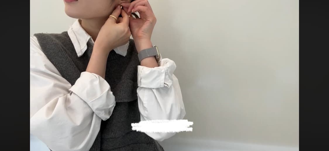 더일마 차콜 니트 울 베스트 상품이미지2