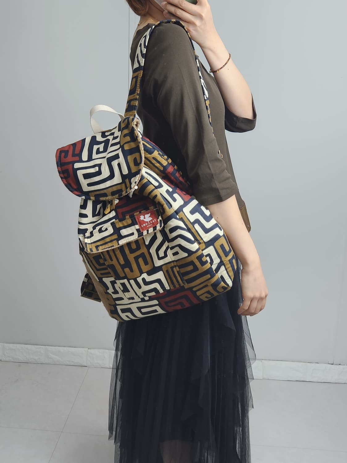 (TAALUMA TOTE)패턴 백팩 상품이미지6