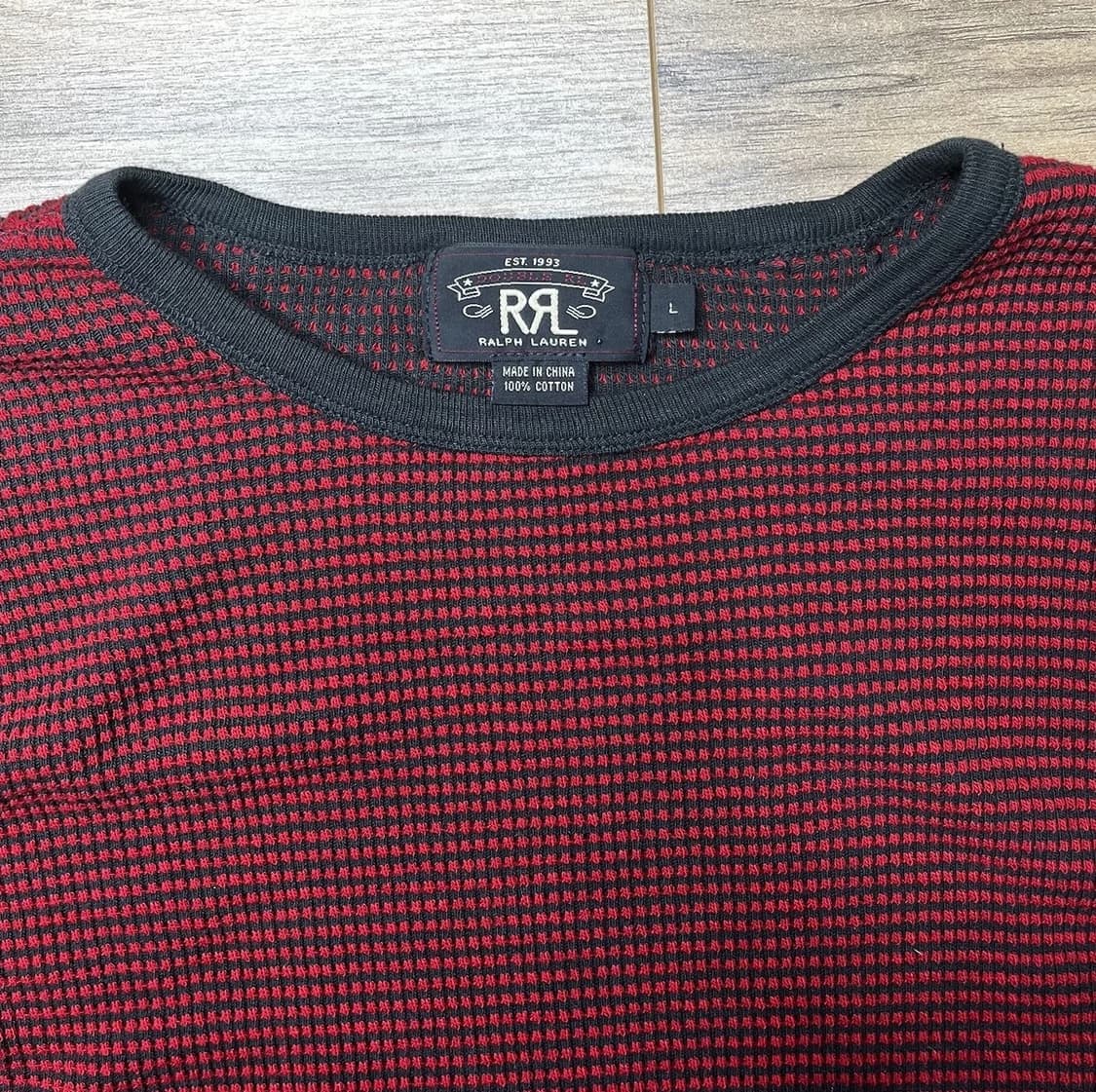 더블 알엘 와플 니트 써멀 티셔츠 상품이미지3