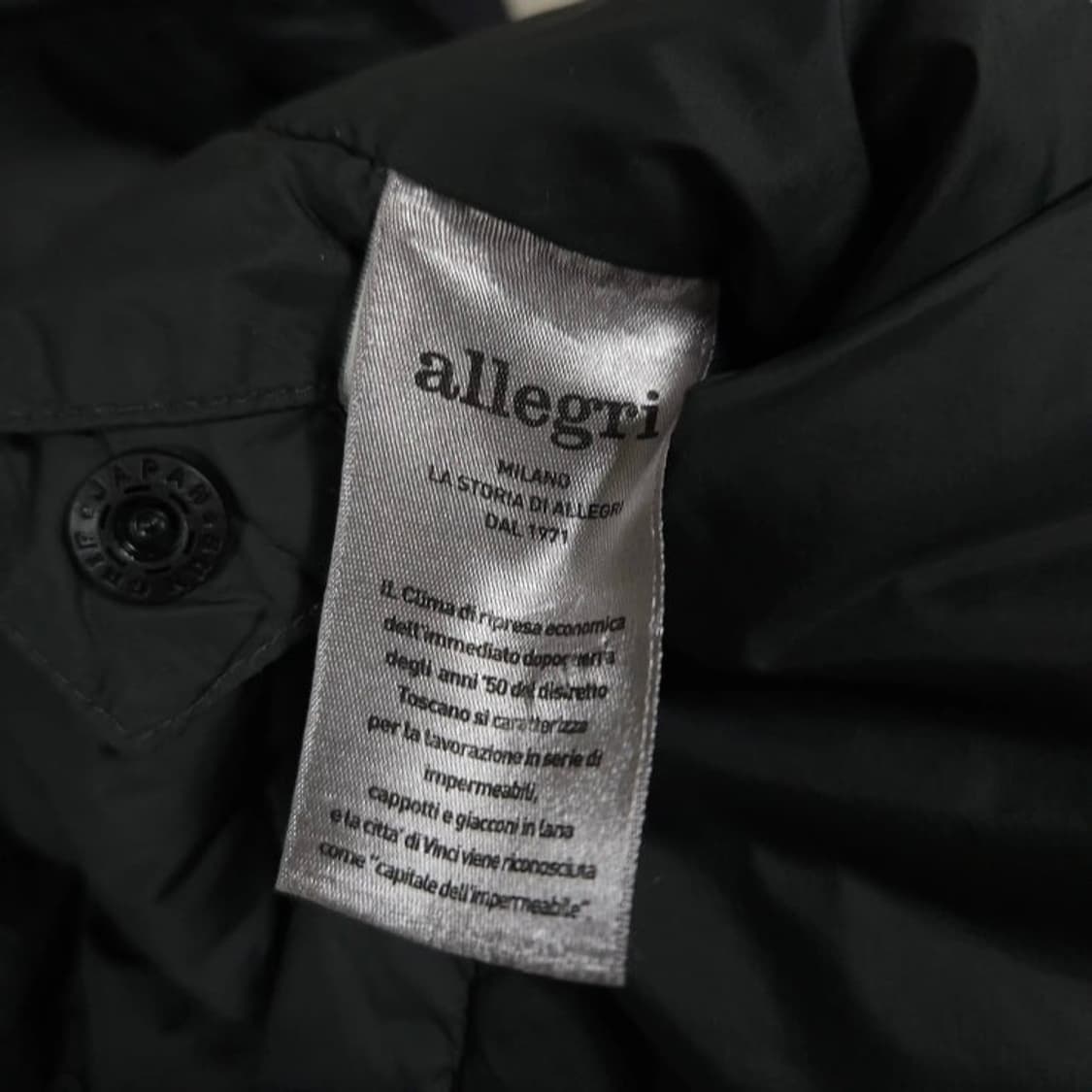 100 allegri 알레그리 경량패딩 구스다운 차콜그레이 상품이미지10